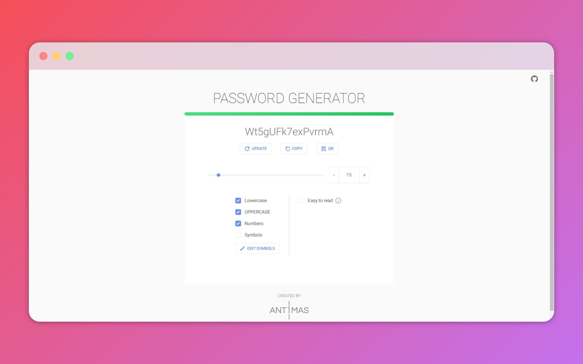 Project Password Generator